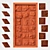 Cube Square Decorative Panel 3D model small image 6