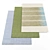 Modern Rugs Bundle: 4 Textured Carpets 3D model small image 1