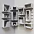 Wooden Corner Shelf System 3D model small image 5