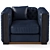 Elegant Jean Armchair: Stylish Comfort 3D model small image 3