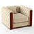 Elegant Jean Armchair: Stylish Comfort 3D model small image 4