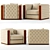 Elegant Jean Armchair: Stylish Comfort 3D model small image 6