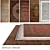 Luxury Carpets Set, 100% Wool & Silk 3D model small image 1