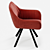 AROOMA Roan Chair - Modern Ergonomic Seating 3D model small image 4