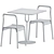 Piper Table & Tool Chair Set 3D model small image 2