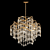 Elegant Glass Pendant Chandelier 3D model small image 1