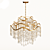 Elegant Glass Pendant Chandelier 3D model small image 2