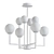 Bonzo Chandelier: Stunningly Elegant Lighting Fixture 3D model small image 2