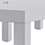 Modern Minimalist Lack Side Table 3D model small image 6