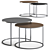 Sleek Maddox Nesting Tables 3D model small image 1