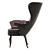 Winged High-Back Armchair: Luxury & Comfort 3D model small image 3