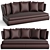 Luxurious B&B Italia Amoenus Sofa 3D model small image 4