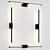 Modern Metal and Acrylic LED Wall Lamp 3D model small image 2