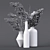 Elegant Dry Plant Décor 3D model small image 4