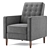 Mervynn Mid-century Recliner: Modern Comfort 3D model small image 2