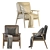 Mid-Century Leather Accent Chair 3D model small image 4