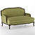Elegant Classic Sofa 3D model small image 1