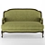 Elegant Classic Sofa 3D model small image 2