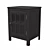 Elegant Glass-Paneled Accent Cabinet 3D model small image 4