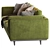 Zander Velvet Sofa: Modern & Stylish Seating 3D model small image 4