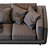 Zander Velvet Sofa: Modern & Stylish Seating 3D model small image 7
