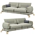 Elegant Elsa Sofa: Immerse in 3D Comfort 3D model small image 2