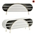 Modern Crescent Sideboard: Sleek Design & Functional Space 3D model small image 1