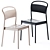 Sleek Self Table & Chic Linear Chair 3D model small image 2