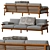 Sleek B&B Italia Ayana Sofa 3D model small image 3