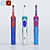 Oral-B Vitality Electric Toothbrush - Classic White and 2 for Kids 3D model small image 5