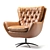 Luxury Wells Leather Armchair 3D model small image 1