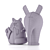 Playful Cat and Elephant Toys 3D model small image 3