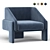 Modern LUNITE Chair by DOOQ 3D model small image 1