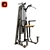 Versatile Dip/Chin Assist Gym Equipment 3D model small image 3