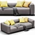 Elegant Linteloo Southampton Sofa 3D model small image 9