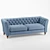 Elegant Chatsworth Button Back Sofa 3D model small image 1