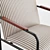 Sleek Striped Upholstered Arm Chair 3D model small image 5