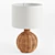 Boho Chic Wicker Table Lamp 3D model small image 1