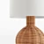 Boho Chic Wicker Table Lamp 3D model small image 4