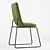 Sleek Metal Dining Chairs 3D model small image 3