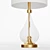 Elegant Glass Bottom Zara Lamp 3D model small image 4