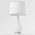 Elegant Glass Bottom Zara Lamp 3D model small image 6