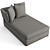 Amoenus Soft Chaise Longue: Luxurious Comfort 3D model small image 6