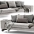 Elegant Verzelloni Irving Sofa 3D model small image 2