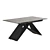 Elegant Grey Ambassador Dining Table 3D model small image 1