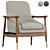 Modern Armchair: Desmond 3D model small image 1