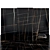 Sahara Noir Marble Tiles: Glossy Texture, Multiple Sizes 3D model small image 1