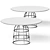  Stylish Mass Dining Tables | 1400mm & 1600mm Diameter 3D model small image 2