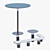 BAIA Outdoor Collection: Umbrella, Table, Seat 3D model small image 2