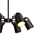 Sleek Bullet B Pendant Chandelier 3D model small image 2